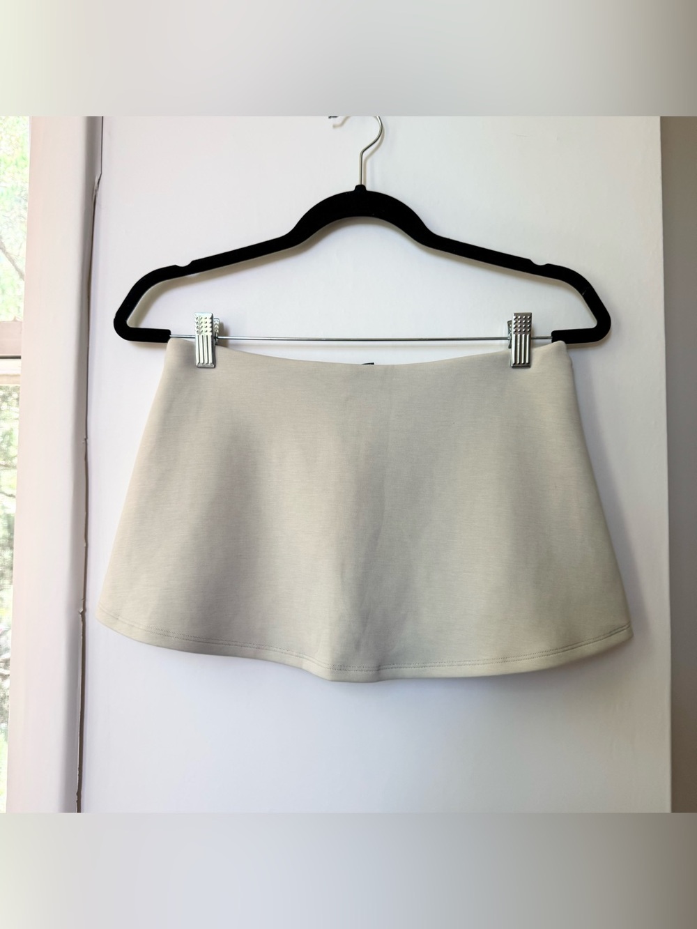 NWT Geel Aria Micro Mini Skirt Stone Cream Small - Picture 16 of 16